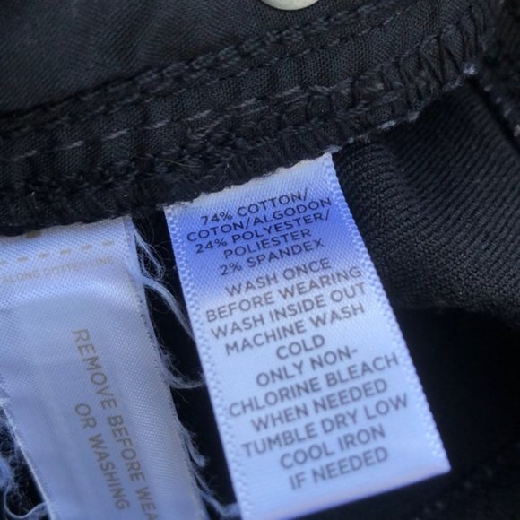 LIKE NEW ANN TAYLOR MODERN SKINNY BLACK JEANS 0/25x30 ⭐️ - Picture 6 of 14